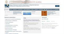 Desktop Screenshot of mtakti.hu