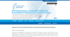 Desktop Screenshot of elorejelzes.mtakti.hu
