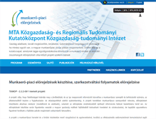 Tablet Screenshot of elorejelzes.mtakti.hu